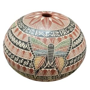 Mata Ortiz Pottery Angela Corona & Oscar Ramirez Handcrafted Artisan Mexico Clay